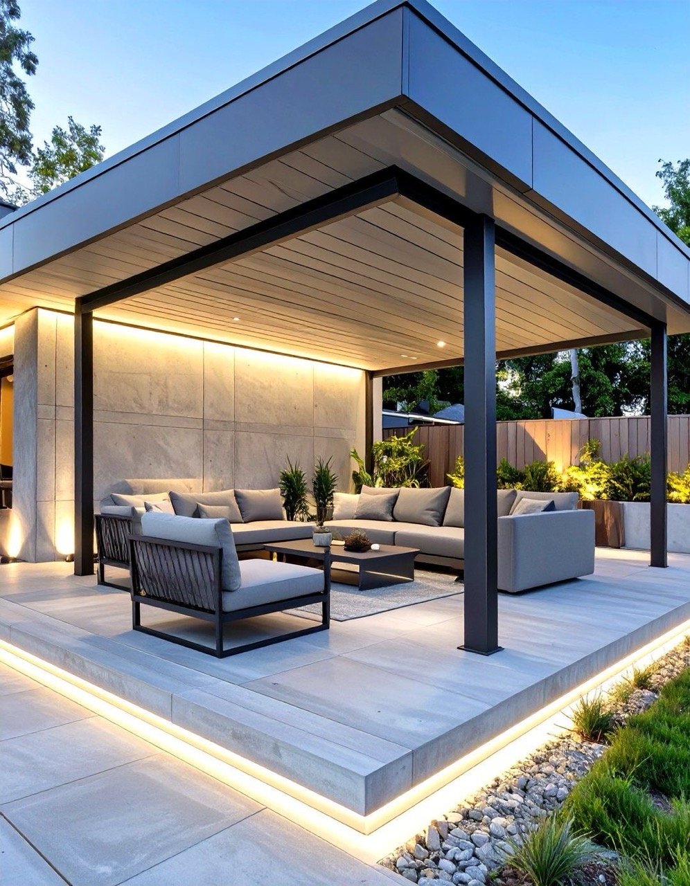 Ultra luxury aluminum pergola design example 8