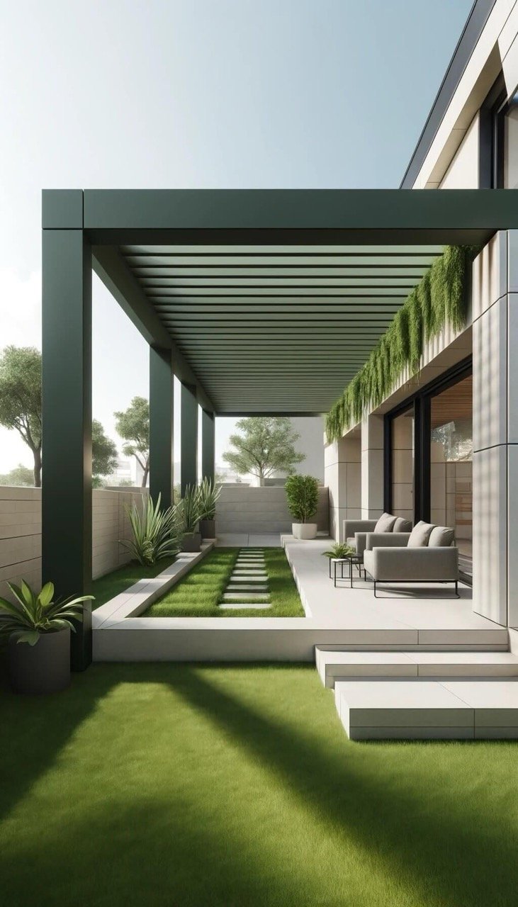 Ultra luxury aluminum pergola design example 9