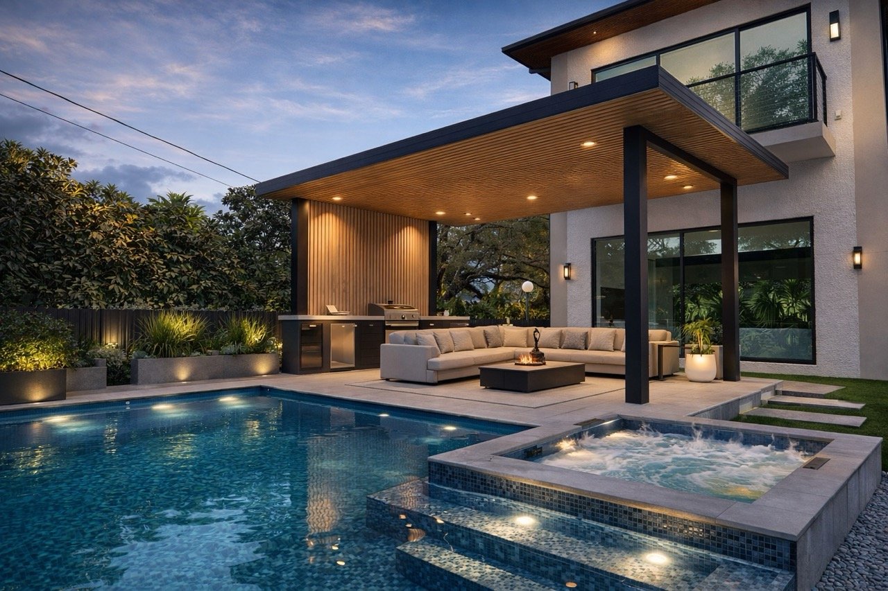Ultra luxury aluminum pergola design example 12