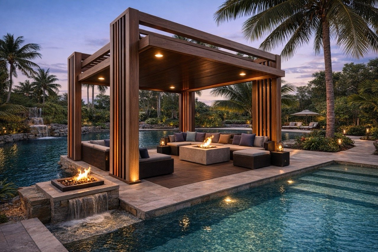Exclusive pergola design by Fast Metal Roofs example 1