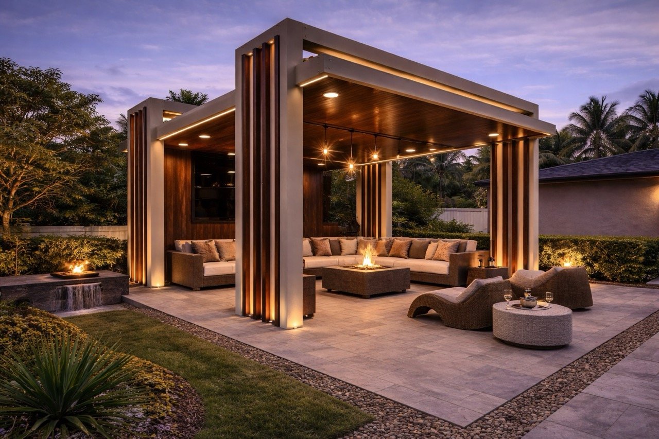 Exclusive pergola design by Fast Metal Roofs example 4