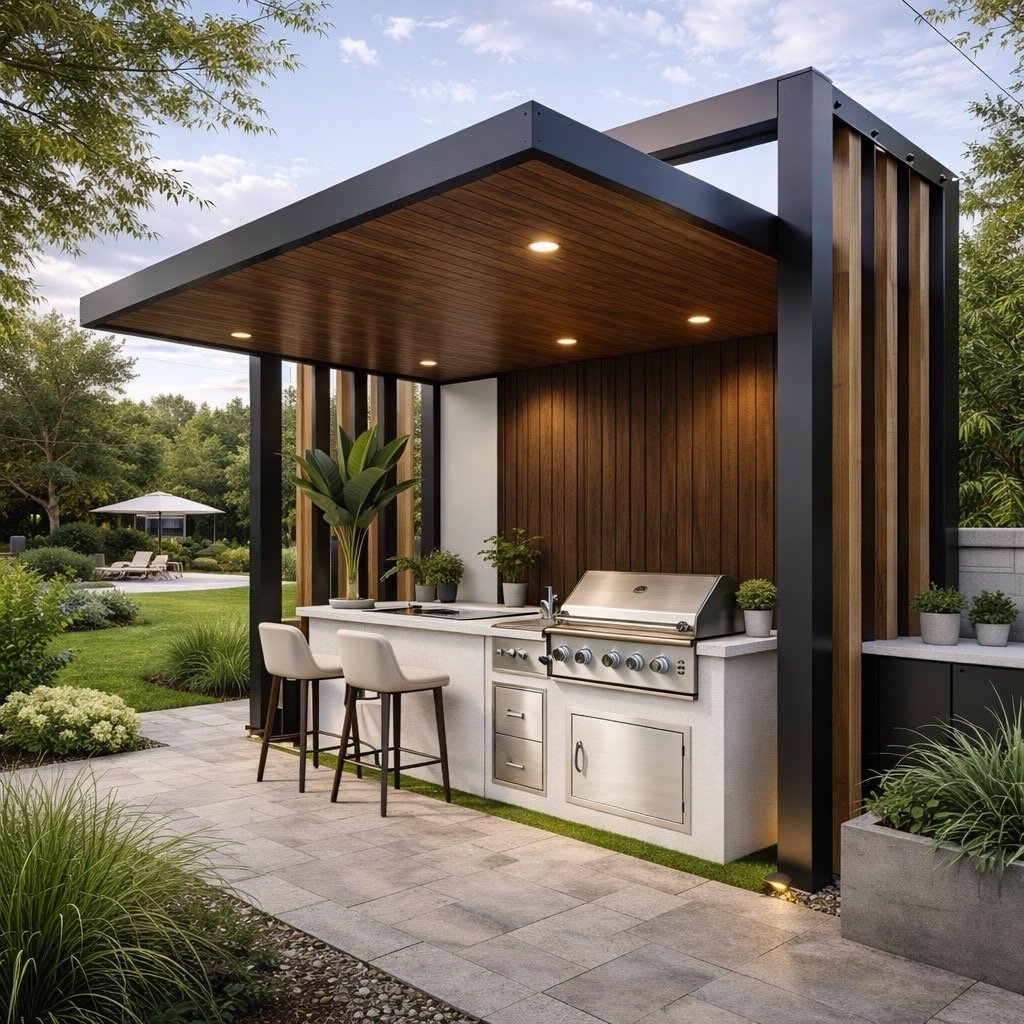 Exclusive pergola design by Fast Metal Roofs example 7