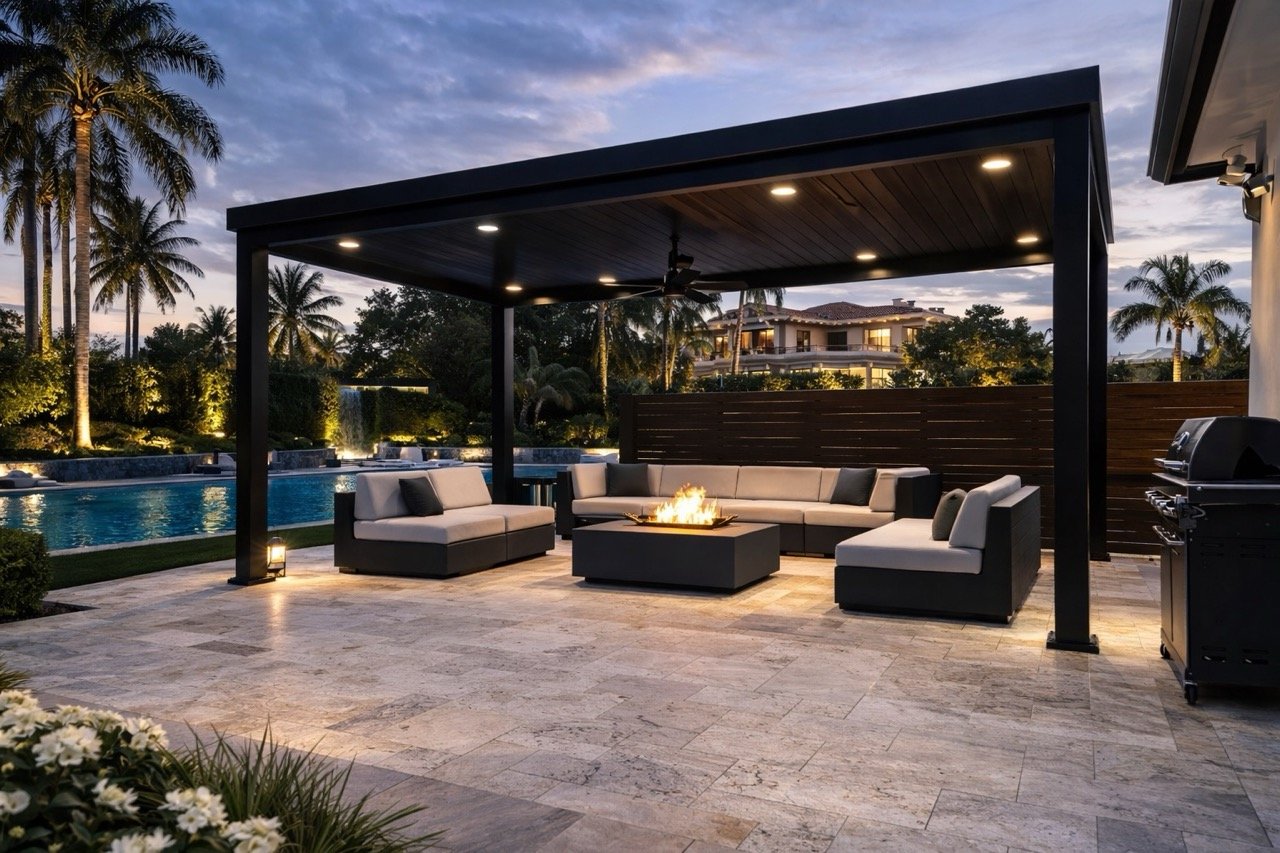 Ultra luxury aluminum pergola design example 10