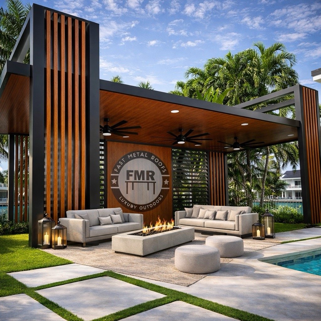 Exclusive pergola design by Fast Metal Roofs example 9